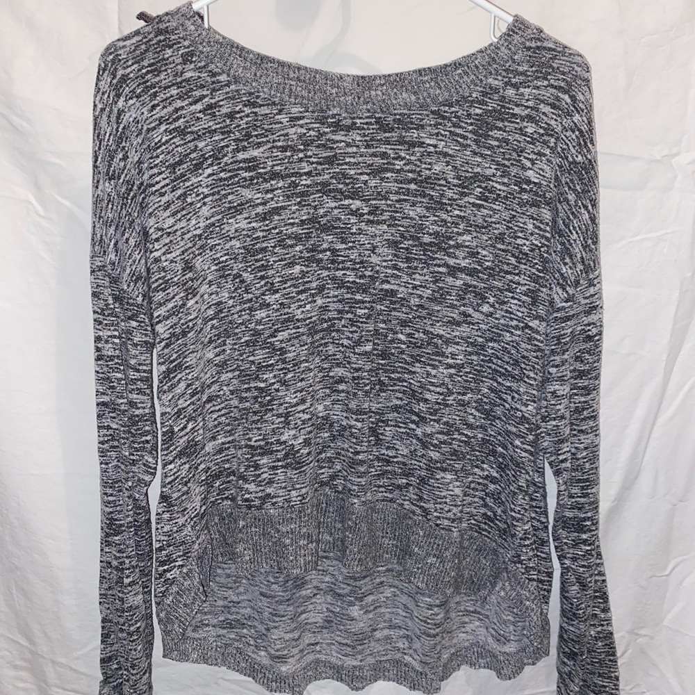 grey prince and fox sweater crop top